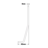 34-270-1 MODULAR SOLUTIONS SUPPORT ANGLE ANGLE BRKT FLOOR FASTENING 270MM